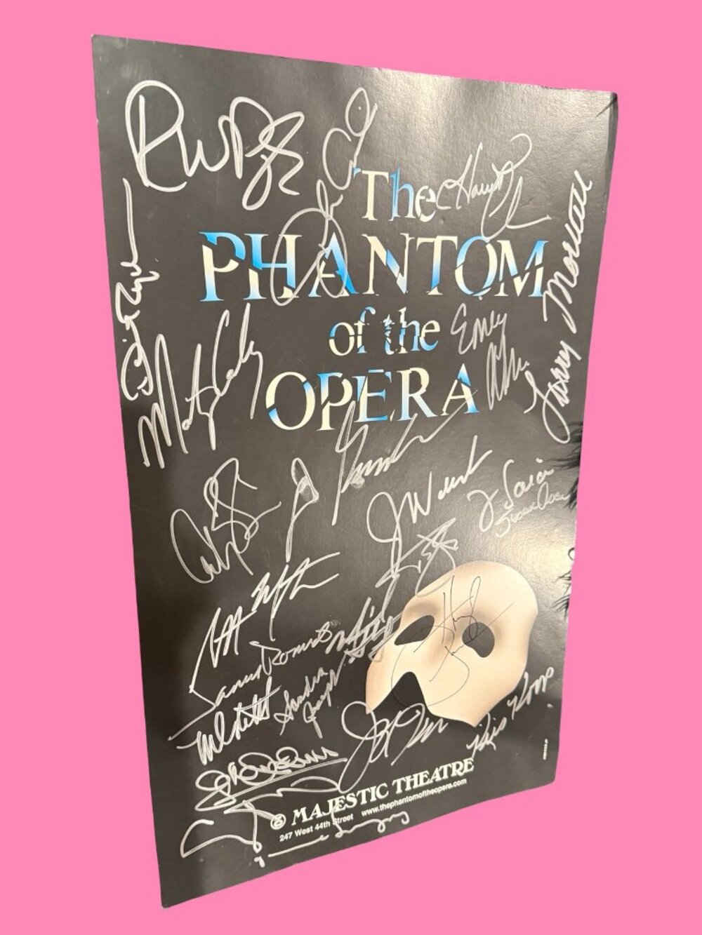 SIGNED Phantom of the Opera Broadway Poster (2012 Cast)